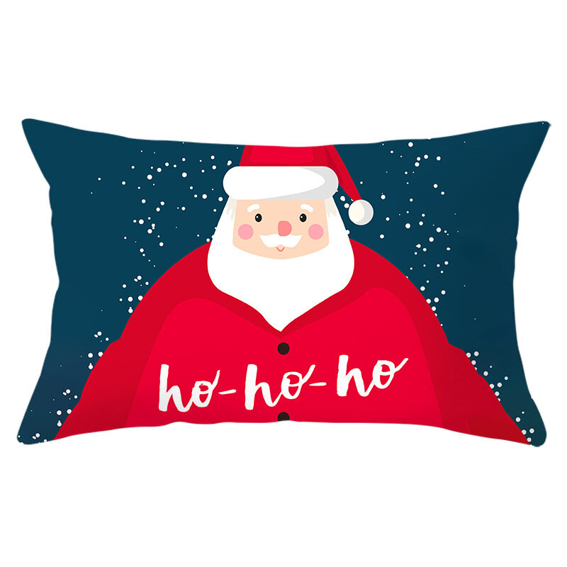 クリスマスツリークッション,パーソナライズされた枕カバー,家庭用装飾,正方形の印刷,枕カバー,30x50cm