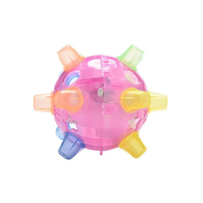 Bola infantil de brinquedo, bola de pista com luz de led para crianças