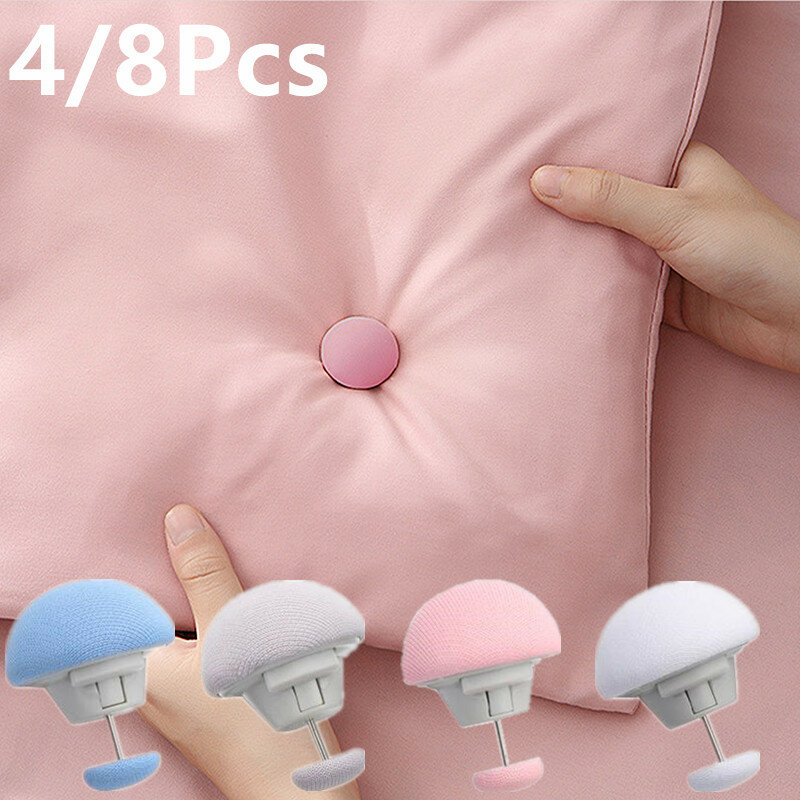4/8pcs Mushroom Quilt Stand Slip-resistant Nordic Clips  for Bed Sheet Blanket Clip Clothes Pegs Covers Fastener Clip Holder