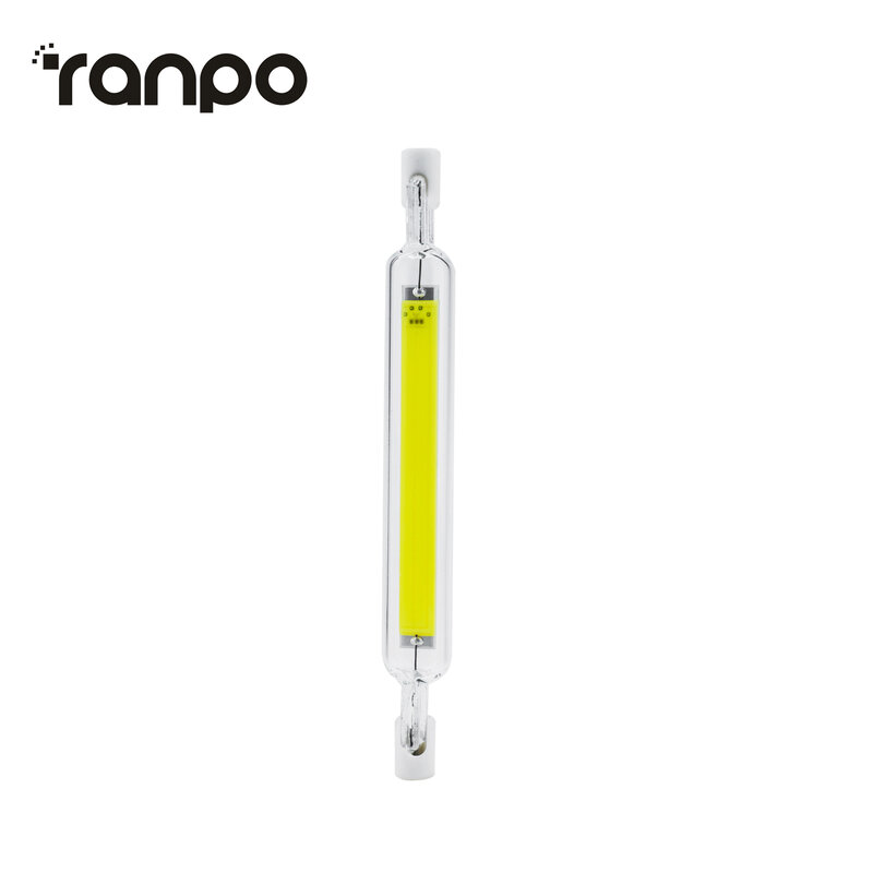 Ampoule LED COB R7S pour projecteur halogène, lumière à intensité réglable, Tube en verre, 118mm, 20W, blanc froid/chaud/naturel, 220V, 110V, Type J