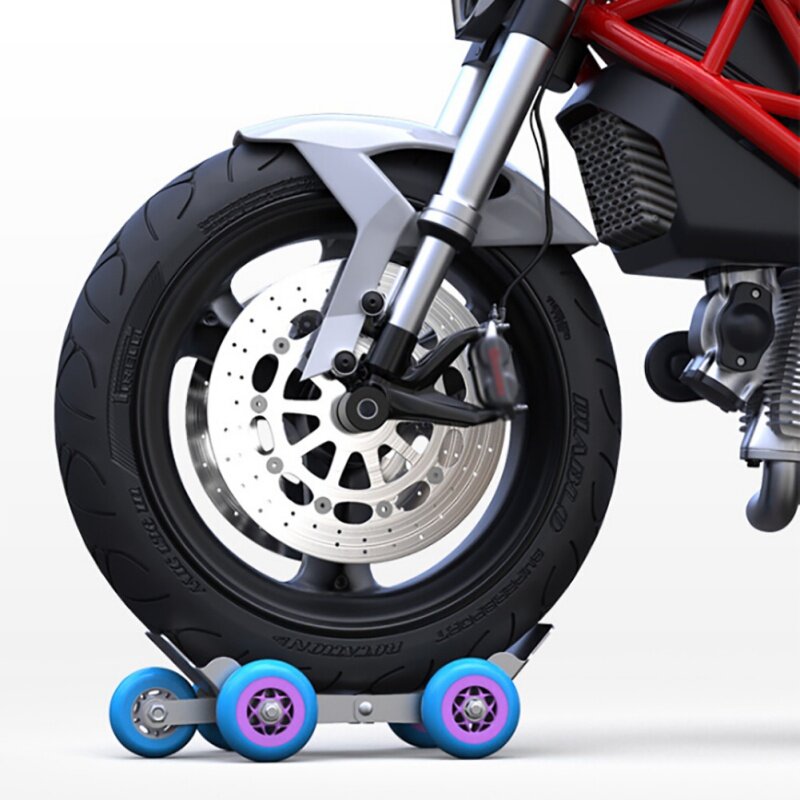 Roda de pneu plana extrator impulsionador grande reboque de emergência auto-resgate traile com 4 rodas para acessórios de reparo da motocicleta ebike