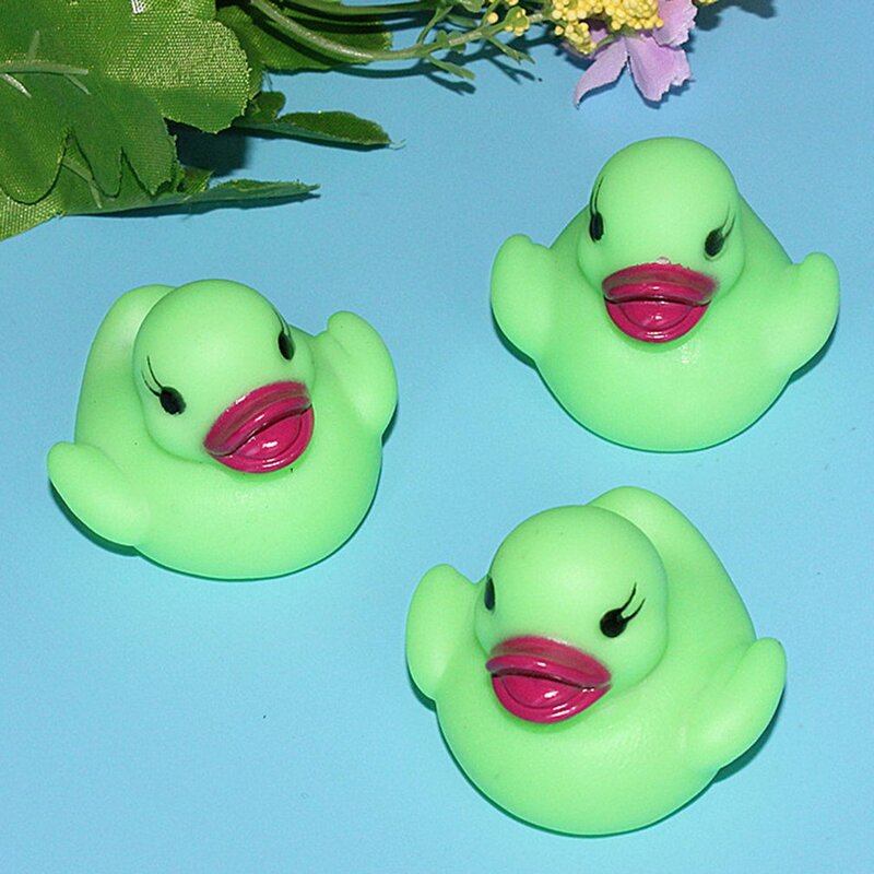 Led Water Induction Glow Duck Floating Water Flash Duck Baby Bath Play Ducks Floating Water Duck Toy