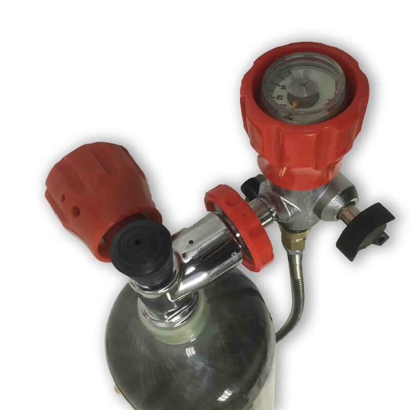 Acecare-tanque de fibra de carbono 2.17l, cilindro de 4500psi com válvula, estação de enchimento, m18 * 1.5, subaquático, paintball, caça, venda quente