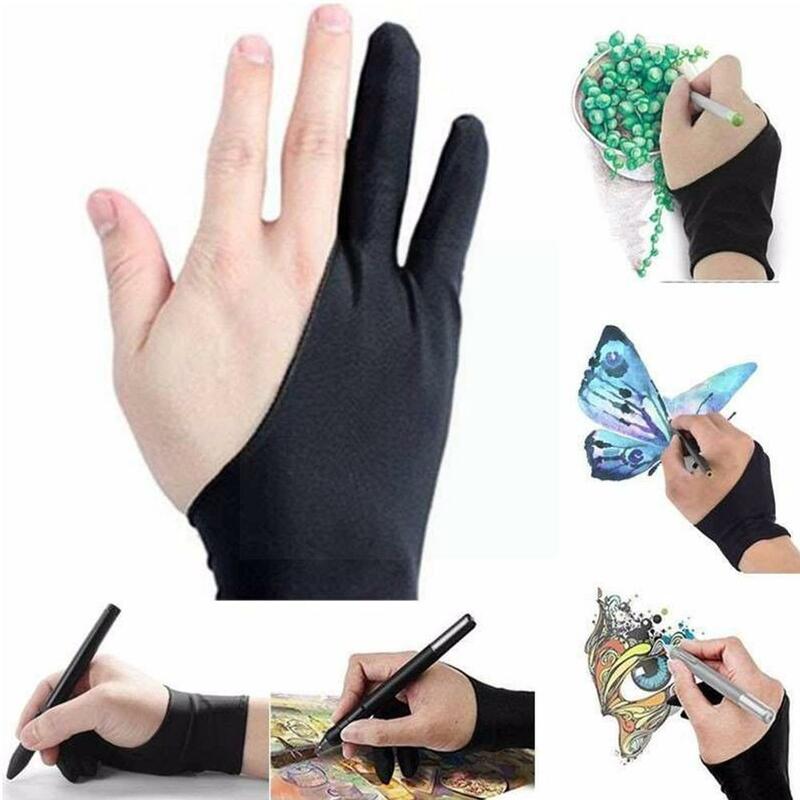 Two-finger Painting Gloves Anti-mistouch Logo Custom Writing And Anti-fouling Painting Anti-dirty Students Special Writing A8l5