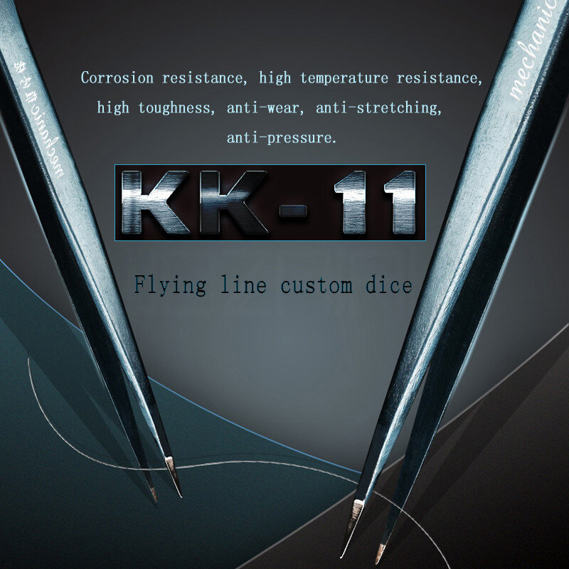 Meccanico KK-11 riparazione Mobile speciale linea di volo pinzette anti-statica resistenza alla corrosione salto linea pinzette personalizzate utensili a mano