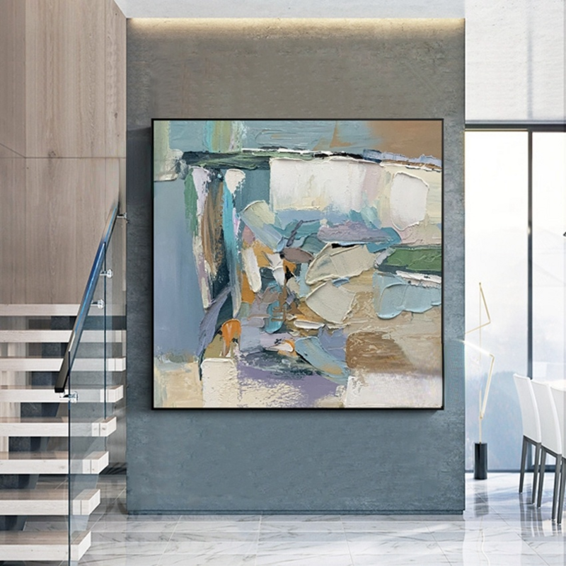 Ręcznie malowane abstrakcyjny obraz olejny z bogatych kolorach na płótnie domu dobry ścienny artystyczny obraz do salonu nie oprawione