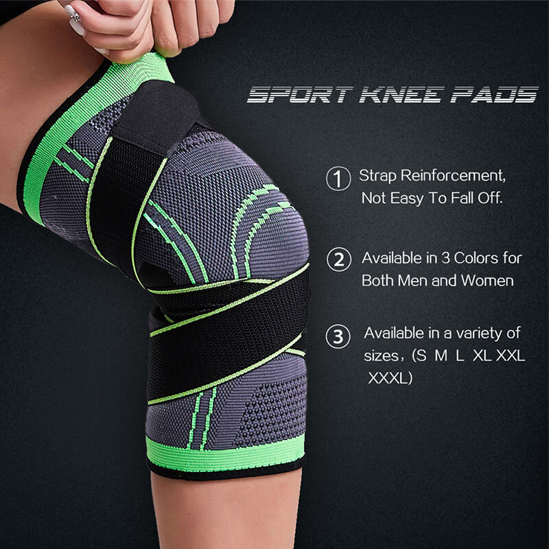 Bandagem elástica robuxom para vôlei, suporte para joelho, masculino, esportivo, fitness, articulação, protetor
