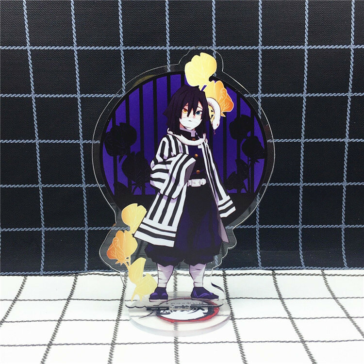 Figura acrílica de Anime Demon Slayer para niños y niñas, modelo de soporte de Iguro Obanai Tanjirou Nezuko, accesorios Kawaii, regalos