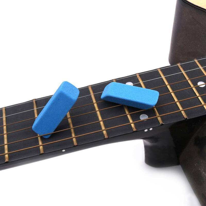 Borracha de borracha da corda da guitarra para cordas da guitarra traste fios limpeza escova removedor ferrugem substituição acessórios musicais kit