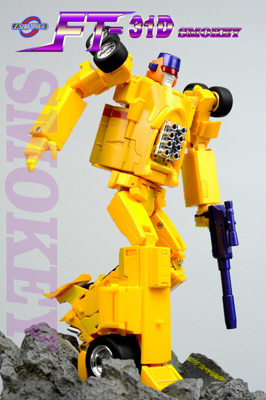 【IN STOCK】Action Figur Roboter Transformation FansToys FT-31D FT31D Smokey Dragstrip Drag Streifen Stunticons Menasor PVC