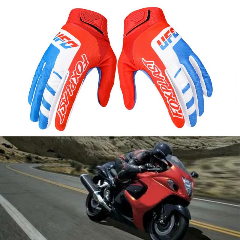 Ochrona rąk 1 para trwałe rękawice rowerowe Motocross poliestrowe rękawiczki rowerowe oddychające do wspinaczki