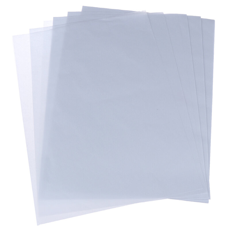 Papel do ácido sulfúrico do papel de desenho da impressão da transferência da cópia do papel de traçado translúcido de 100 pces a4 para projetar o desenho/impressão