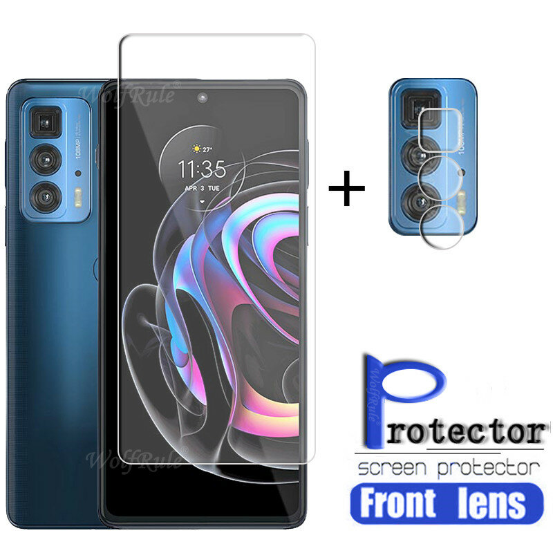 Protecteur d'écran en verre trempé pour Motorola Edge 20 Pro, Film protecteur pour lentille de Moto Edge S 20 Pro