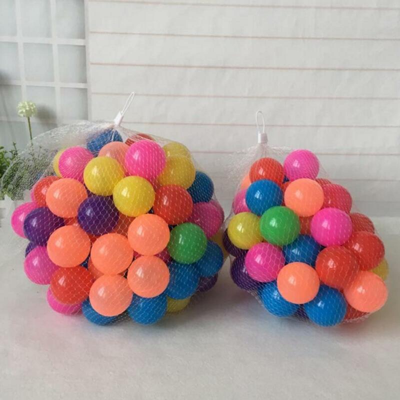 50/100pcs Lot Eco-Friendly Soft Plastic Water Pool Ocean Wave Ball Baby Wave Ball Swim Toy Soft Ball Colorful Small Balls