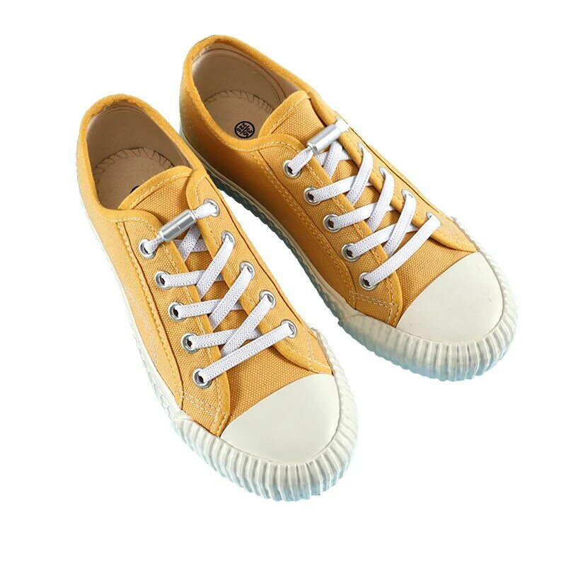 Tali Sepatu Kunci Logam Aluminium Tali Sepatu Elastis Tali Sepatu Tanpa Dasi Khusus untuk Pria Wanita Tali Sepatu