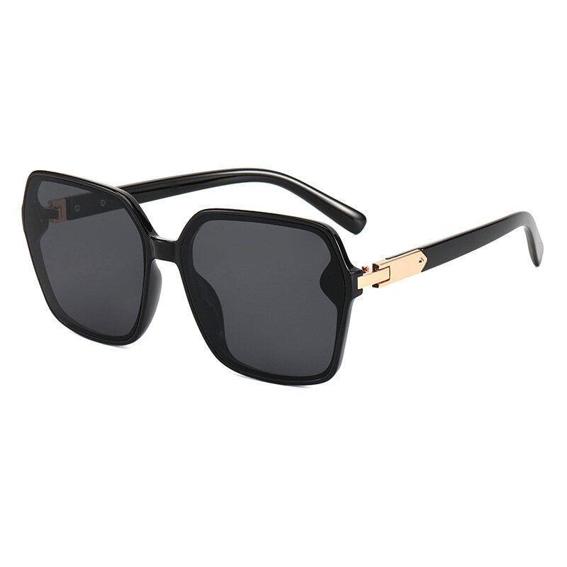 Óculos de sol quadrados e de tamanho grande, óculos vintage de luxo, uv400, masculino, retrô, tendência