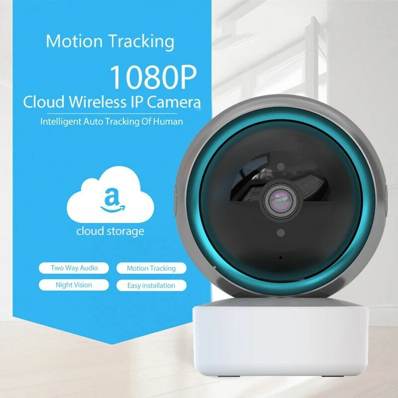 Tuya Monitor Bayi Pintar Wifi Kamera Bayi Video Warna 1080P Monitor Bayi CCTV Kamera Mini Ip Penglihatan Malam Rumah Pintar