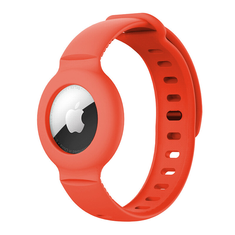 AirTag Anti-Lost 실리콘 케이스 보호 커버 디자인을위한 팔찌 Apple Airtag tracking locator Wristband