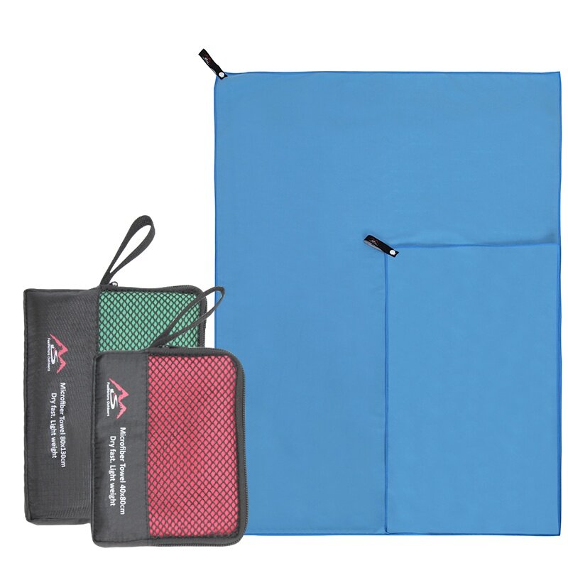 Toalha de secagem rápida ao ar livre toalha de natação compacto microfibra antibacteriano acampamento mão rosto toalha viagem kits esportivos