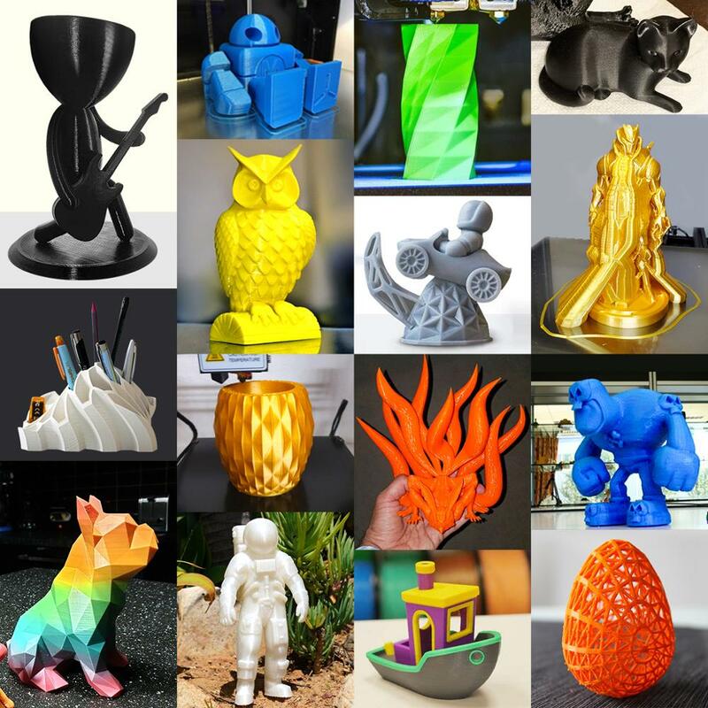 Филамент PETG для 3D принтера, 1,75 мм, 1 кг, для детей, креативная модель, материал для всех 3D-принтеров и допуск для 3d-ручки +/-0,02 мм, яркий цветной н...