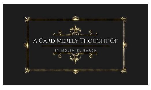 Um cartão apenas pensado por molim el barch truques de magia