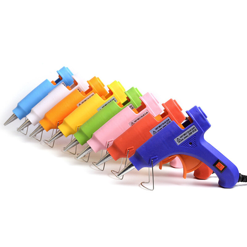 HEBANG-مسدس غراء صغير ، 8 ألوان ، 20 واط ، أدوات كهربائية DIY ، مشاريع حرفية صغيرة وإصلاحات سريعة للمجموعات