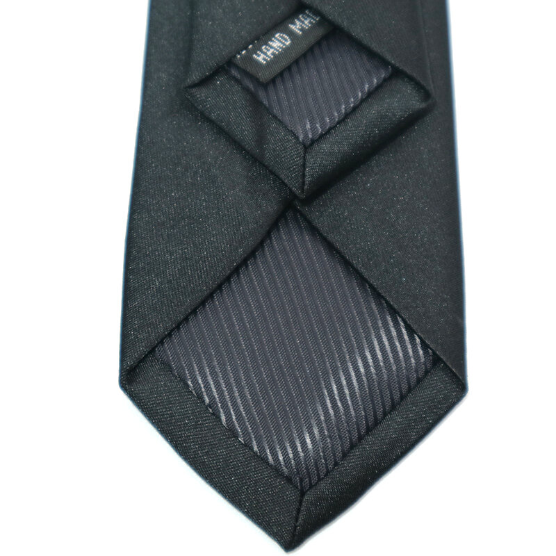 5CM (4 sztuk/partia) męskie krawaty 59 "długi czarny poliester jedwabne krawaty dla mężczyzn pledy paski kropki żakardowe wąskie krawat Party Tie