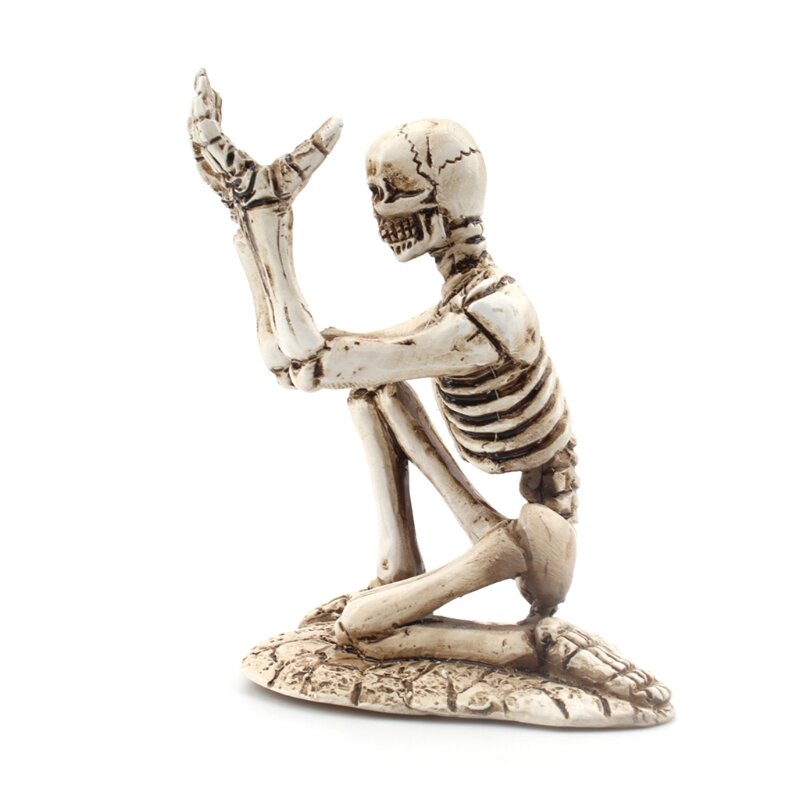 Elegante esqueleto-em forma de caneta titular exclusivo punk estilo gótico decorações de mesa m3gd