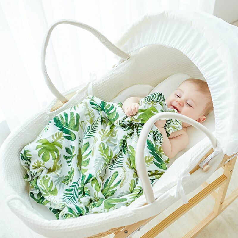 Baby Monatliche Decke Musselin Decke Musselin Swaddle Wickelt Weiche Druck Baumwolle Bambus Swaddle 120x120cm Neugeborene Bettwäsche Windeln