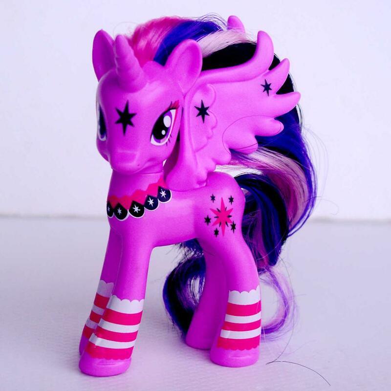 8-10Cm Pony PVC dengan Mane Brushable Kuda Kecil Angka Putri Cadance Cheerilee Luna Gadis Favorit mainan