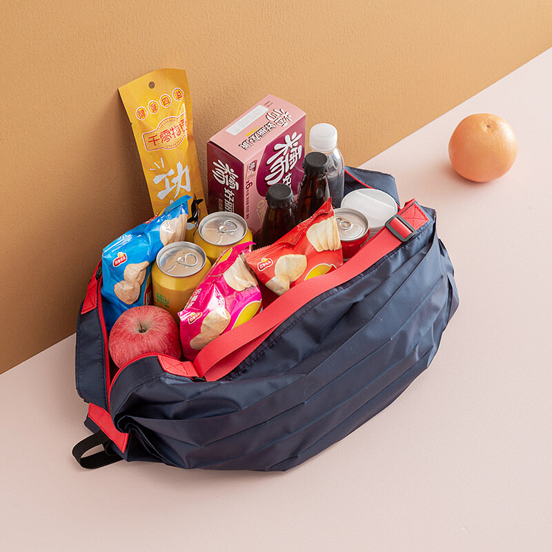 Japanese Style Foldable Shopping Bag Collapsible Eco Bag for Travel Market Shopping Vegetable Bags Eco Friendly Products