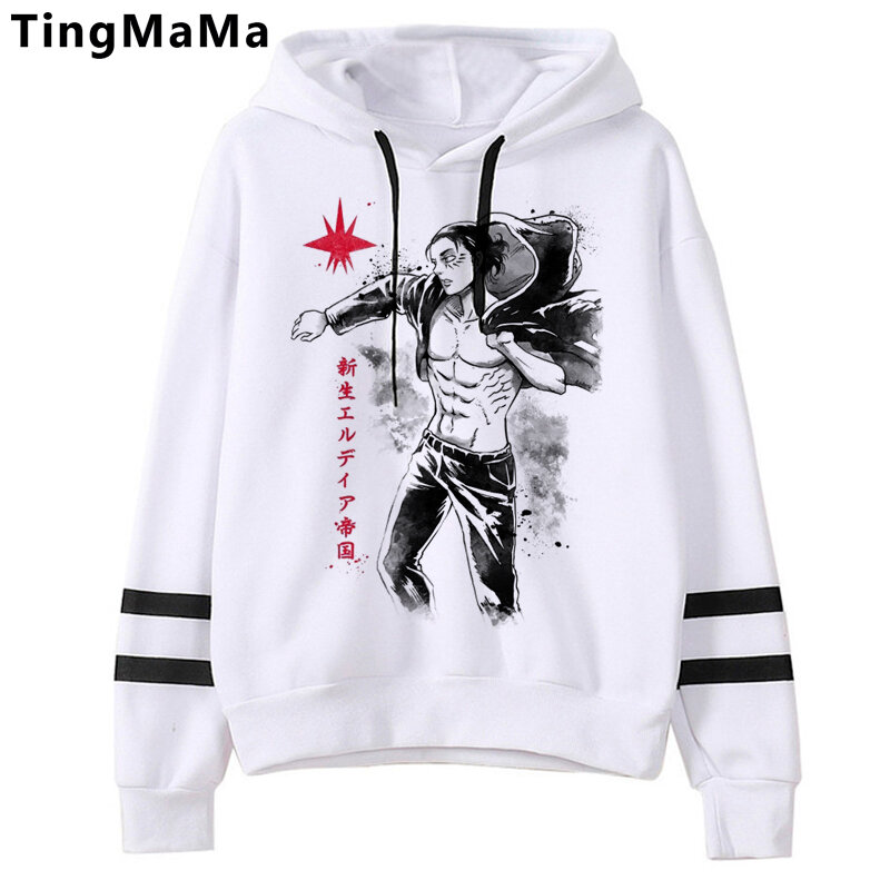 Shingeki não kyojin ataque titan titan titãs ataque hoodies homens hip hop 2021 coréia streetwear roupas masculinas com capuz de grandes dimensões