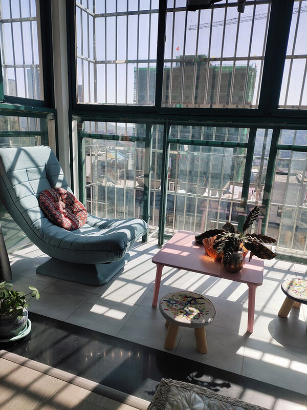 Baru Nordic Kursi Santai Lembut Furnitur Rumah Santai Ruang Tamu Santai 360 Sofa Putar Kursi Malas Balkon Kursi Berbaring