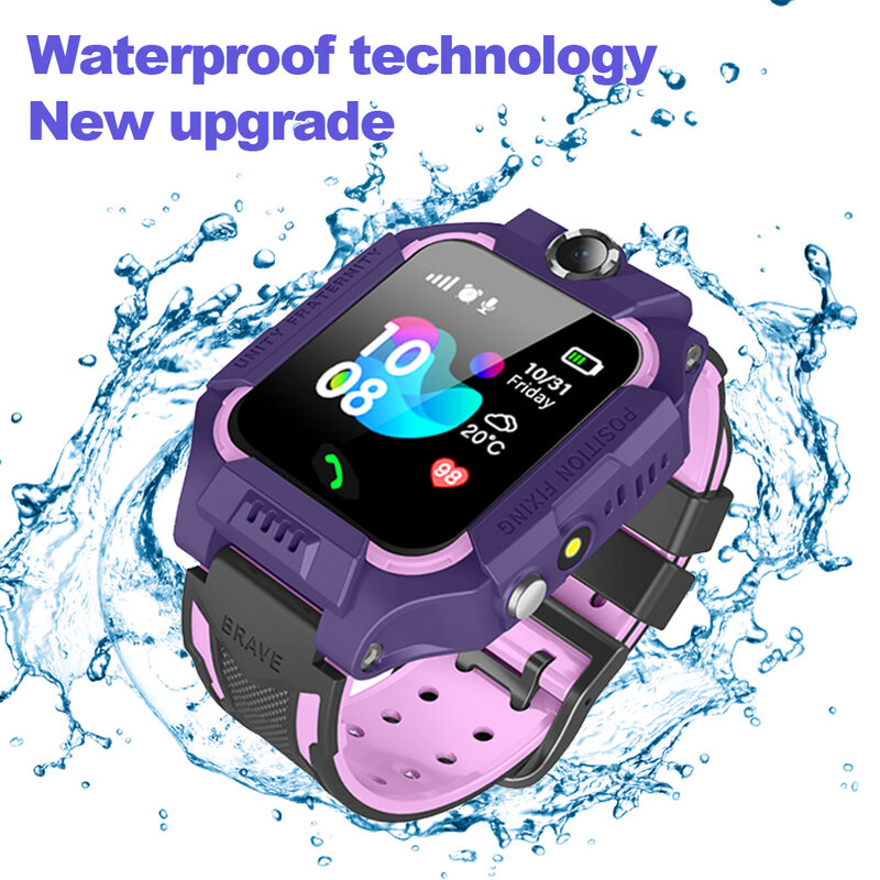 Q12子供用スマートウォッチ,携帯電話機能付きスマート腕時計,400mAhバッテリー,iOSおよびAndroid用