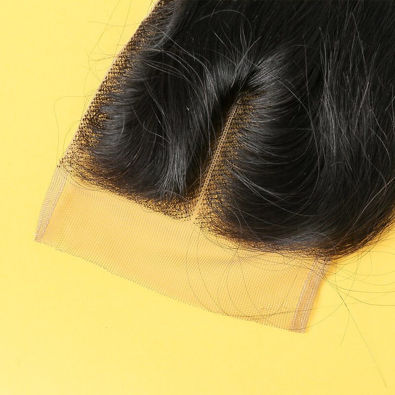 Perruque Lace Closure Remy brésilienne à Loose Wave, cheveux 100% naturels, couleur naturelle, 4x4, 8 à 22 pouces seulement