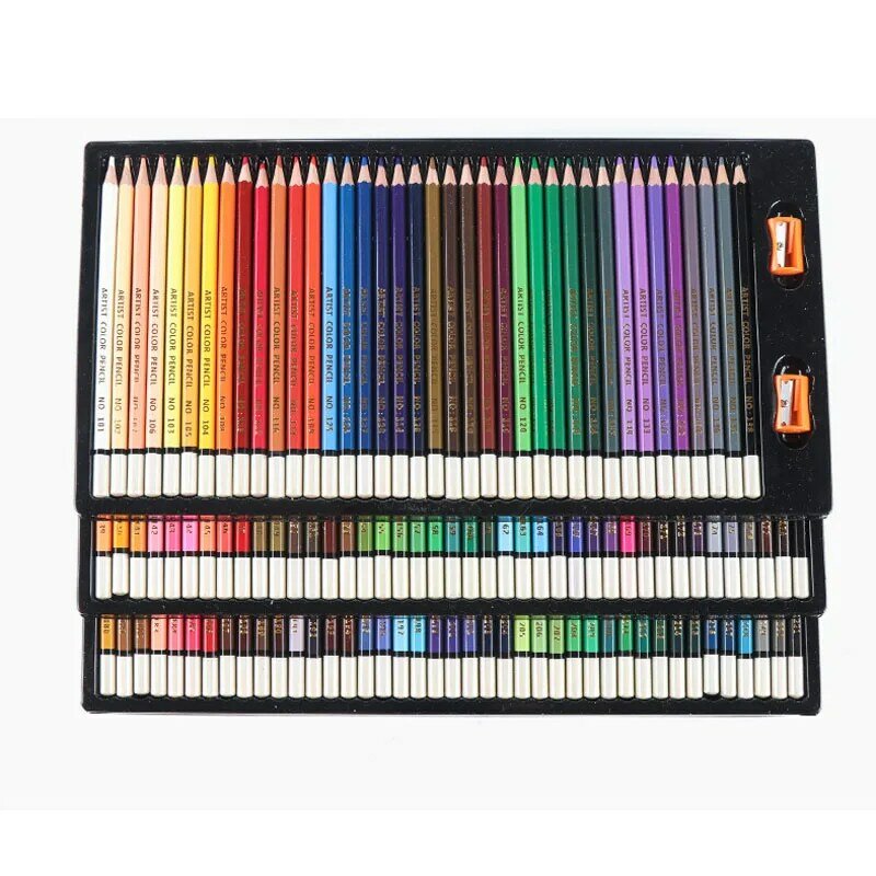 120 профессиональных цветных карандашей для рисования маслом, Набор цветных карандашей для рисования художника, цветные карандаши для рисов...