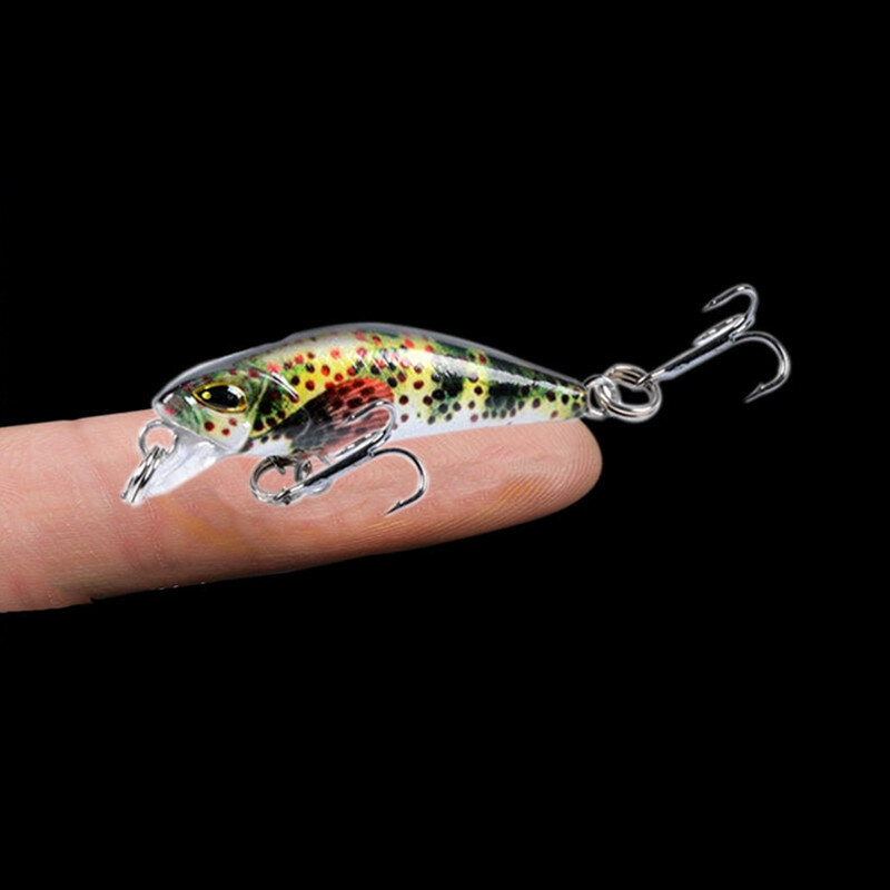 Xiaomuno – appât dur peint en plastique, faux appât bionique idéal pour la pêche à la ligne ABC, pour les gros poissons, pour les petits poissons, 4.7cm, 3.8g