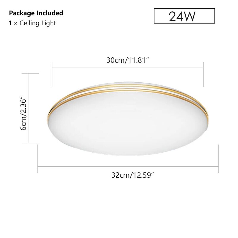Hot Sales! Modern LED Ceiling light 24W Ceiling lamp Living room Bedroom Lights recessed ceiling light Fast Shipping