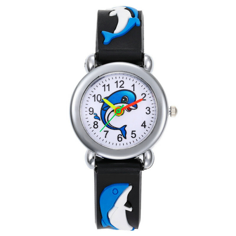 Gute Qualität Auto Delphin Kinder Uhren Sport Kind Quarzuhr Wasserdicht Quarz Armbanduhren für Jungen Mädchen Student Geschenk Uhr