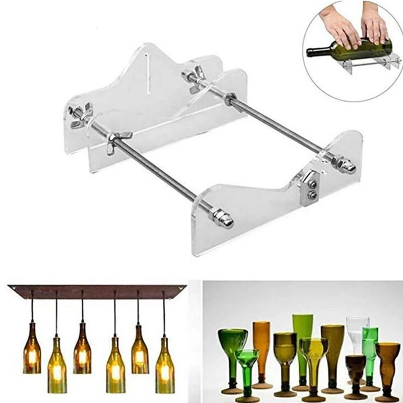Máquina cortadora de botellas de vino y cerveza, herramientas profesionales de corte de botellas de champán y tarros, Kit de herramientas de corte DIY