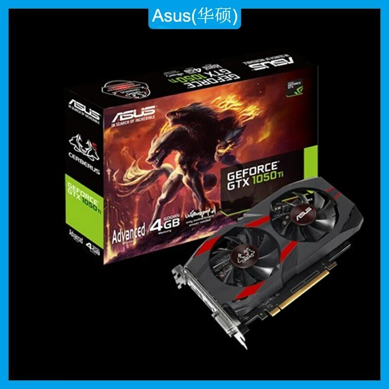 Asus CERBERUS-GTX1050TI-A4G Carte Graphique NVIDIA GeForce GTX 1050 Ti Advanced Edition 4 GO GDDR5 Gaming Carte Vidéo