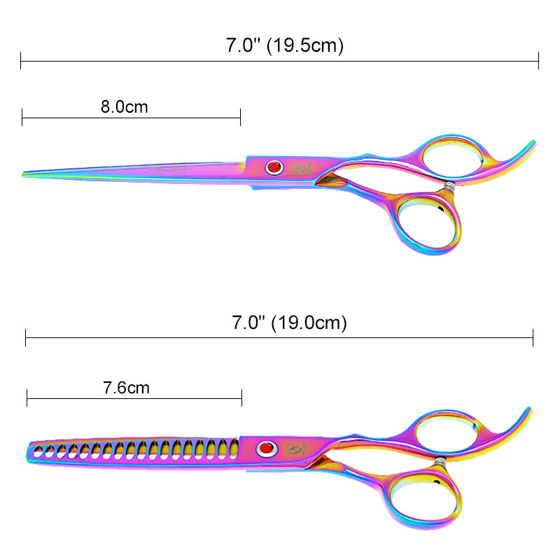 Meisha 7 inch Pet Dogs Grooming Scissors Cat Hair Thinning Shear Sharp Edge Scissors For Dogs Animal Barber Cutting Tool B0018A