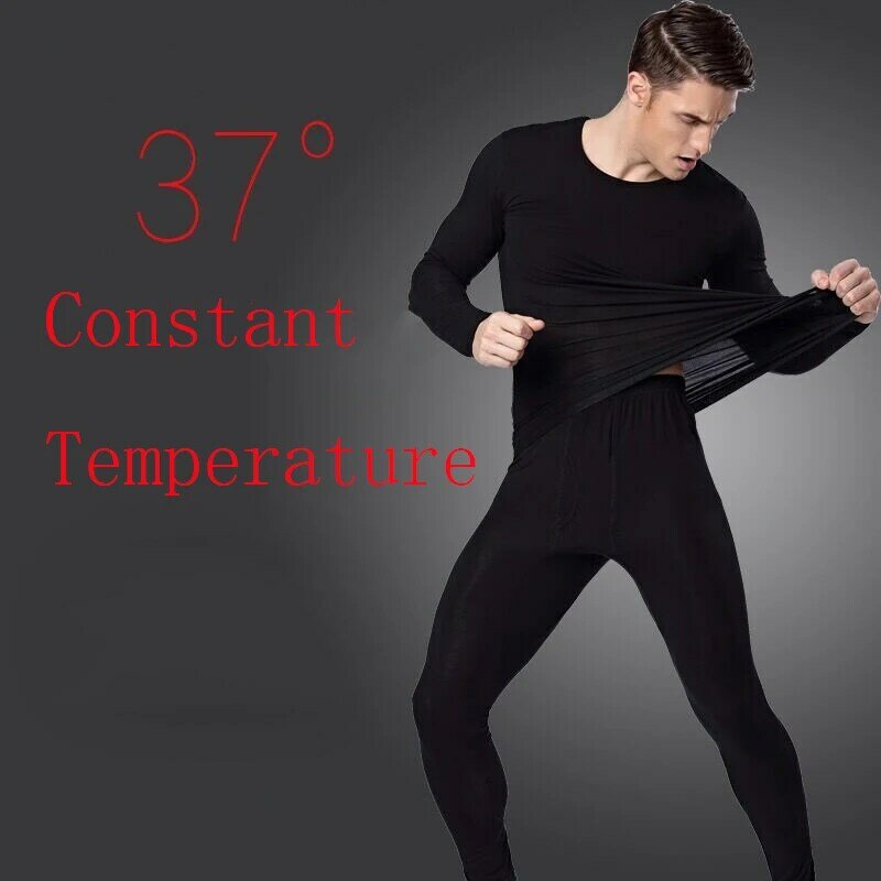 Winter 37 Graden Constante Temperatuur Thermisch Ondergoed Voor Mannen Ultradunne Elastische Thermo Ondergoed Naadloze Lange Onderbroek