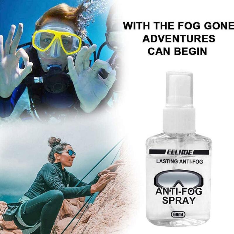 Agent antibuée pour la natation et la plongée, Solution antibuée pour appareil photo, Spray pour lentilles, masque nettoyant pour lunettes, C3C5