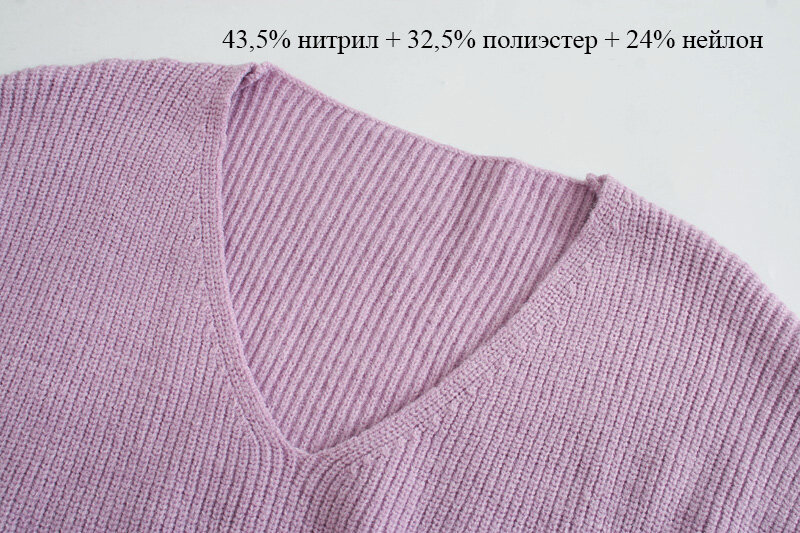 Suéter de cuello en V profundo para mujer, tops de punto blancos, ropa Coreana de invierno, 2021