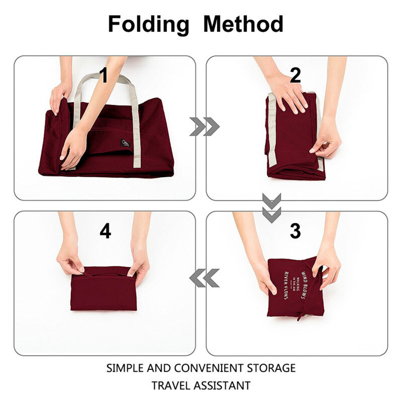 CAIDA 2021 새로운 나일론 Foldable 여행 가방 남여 대용량 가방 짐 여성 방수 핸드백 남자 여행 가방