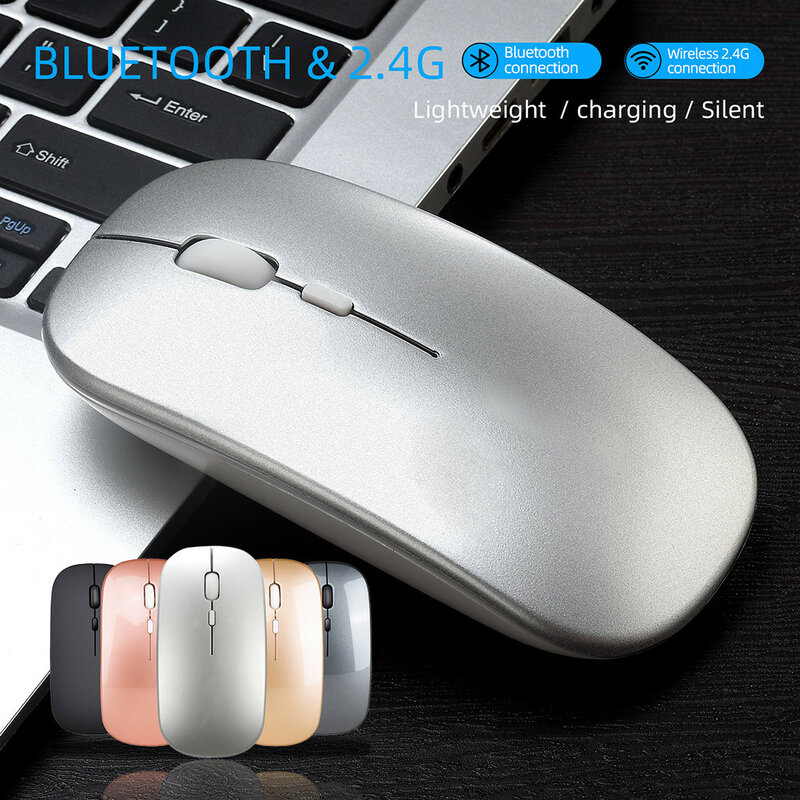 Mouse bluethooth recarregável, mouse para apple macbook air, xiaomi, macbook pro, huawei matebook, laptops e computadores