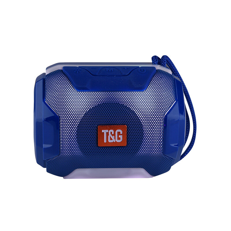 Original Brand TG162 Speaker Bluetooth Portable Bass Subwoofer Speakers LED Stereo Outdoor Soundbar 1200mAh Support FM USB TF