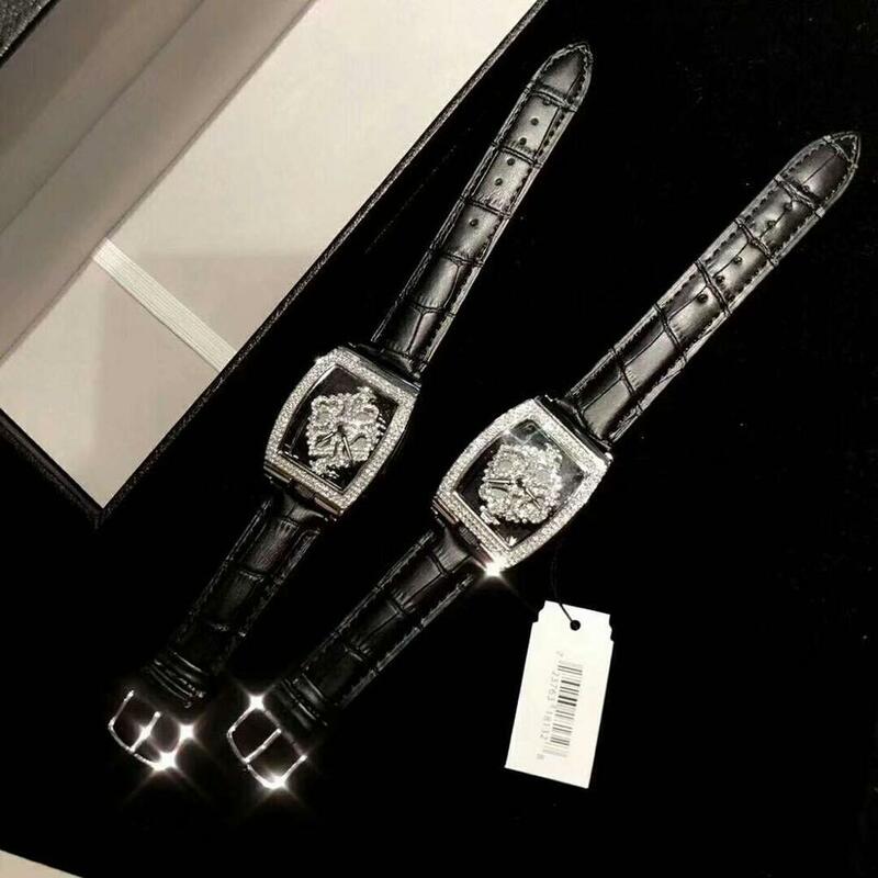Reloj cuadrado de cuarzo para mujer, pulsera de alta calidad con diamantes de imitación giratorios, esfera de diamante, MBT004