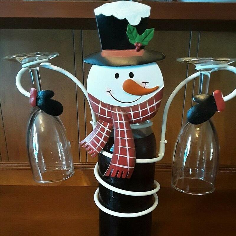 Креативная настольная стойка для бокалов на рождественскую елку, простой держатель, полка для хранения, столовые бокалы, столешница для сто...